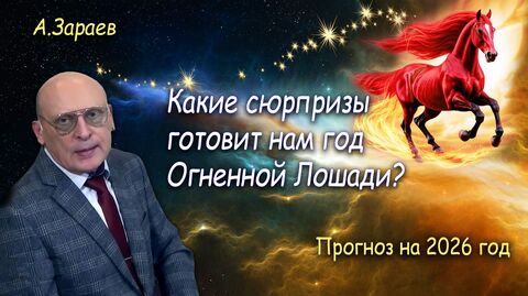 КАКИЕ СЮРПРИЗЫ ГОТОВИТ НАМ ГОД ОГНЕННОЙ ЛОШАДИ? АСТРОПРОГНОЗ НА 2026 ГОД ОТ АЛЕКСАНДРА ЗАРАЕВА