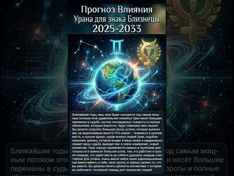 Близнецы - Гороскоп влияния Урана 2026-2033 г #andreylavrov #уранблизнецы  #астросила #гороскоп