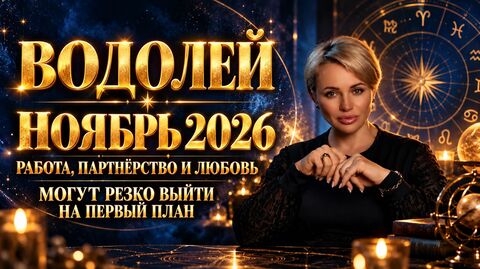 ВОДОЛЕЙ — НОЯБРЬ 2026: РАБОТА, ПАРТНЁРСТВО И ЛЮБОВЬ МОГУТ РЕЗКО ВЫЙТИ НА ПЕРВЫЙ ПЛАН