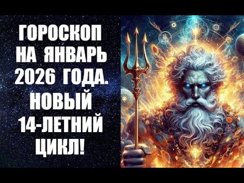 ГОРОСКОП НА ЯНВАРЬ 2026 ГОДА. НОВЫЙ 14 ЛЕТНИЙ ЦИКЛ! Астропрогноз на январь 2026 года