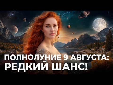 РЕДКИЙ ШАНС: ПОЛНОЛУНИЕ 9 АВГУСТА. Парад Планет, Открытый Конверт, соединение Венеры и Юпитера