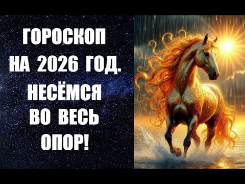НЕСЕМСЯ ВПЕРЕД ВО ВЕСЬ ОПОР! ГОРОСКОП НА 2026 ГОД от известного канадского астролога Анны Фалилеевой