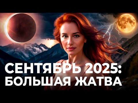 СЕНТЯБРЬ 2025: БОЛЬШАЯ ЖАТВА. Прогноз Марины Вергелес