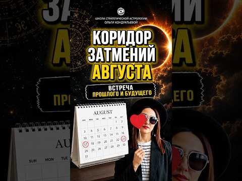 Кармический коридор затмений августа. Не упусти! #астрология #карма #коридорзатмений