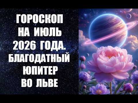 ГОРОСКОП НА ИЮЛЬ 2026 ГОДА. БЛАГОДАТНЫЙ ЮПИТЕР ВО ЛЬВЕ. Астропрогноз на июль от канадского астролога