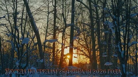 Беседа по средам 25 февраля 2026 года