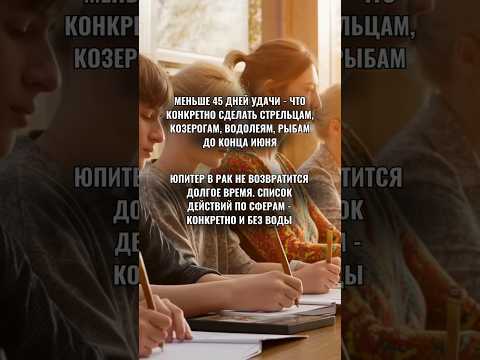 Меньше 45 дней удачи - что конкретно сделать знакам зодиака до конца июня #гороскоп