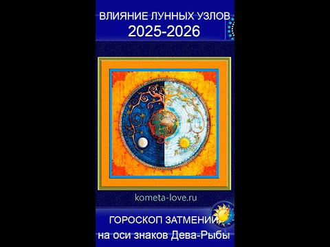 2025-2026-Прогноз влияния Лунных узлов. Гороскоп затмений. Дополнения 01