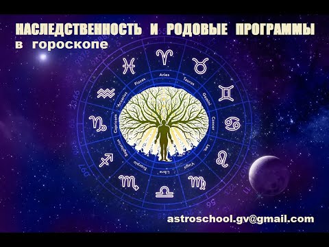 Анонс онлайн курса "Наследственность и родовые программы в гороскопе".