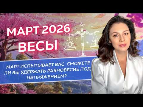 МАРТ ИСПЫТЫВАЕТ ВАС: СМОЖЕТЕ ЛИ ВЫ УДЕРЖАТЬ РАВНОВЕСИЕ ПОД НАПРЯЖЕНИЕМ? ПРОГНОЗ ДЛЯ ВЕСОВ_МАРТ 2026
